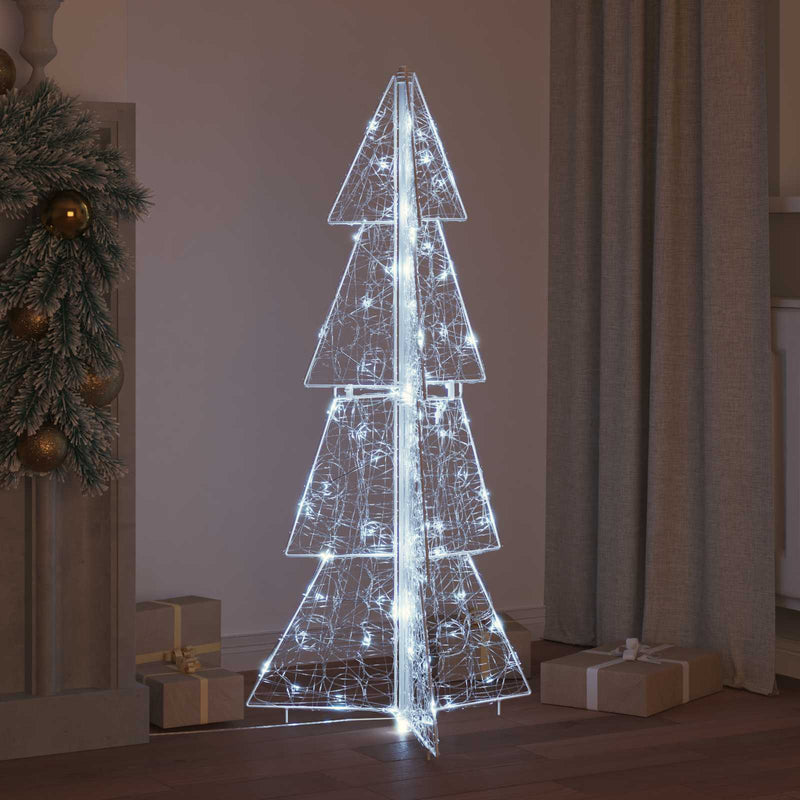 Load image into Gallery viewer, Vidaxl kerstboom met 100 led koud wit 120 cm acryl
