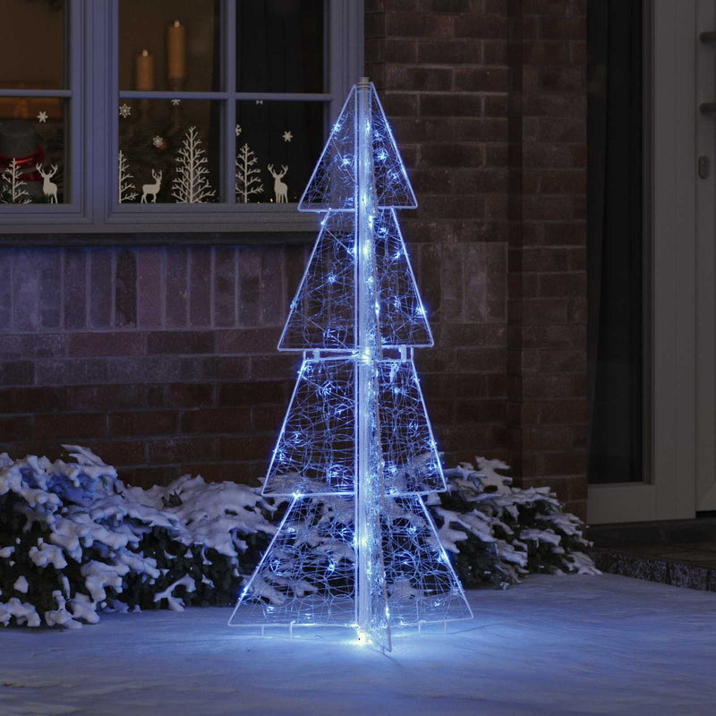 Load image into Gallery viewer, Vidaxl kerstboom met 100 led blauw 120 cm acryl
