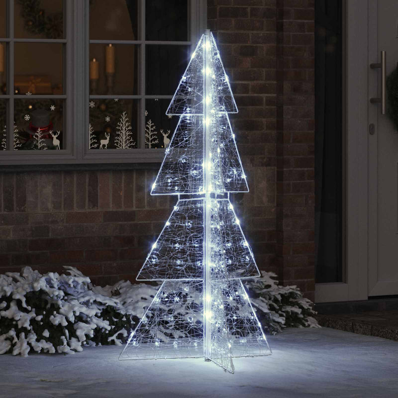 Load image into Gallery viewer, Vidaxl kerstboom met 160 led koud wit 150 cm acryl
