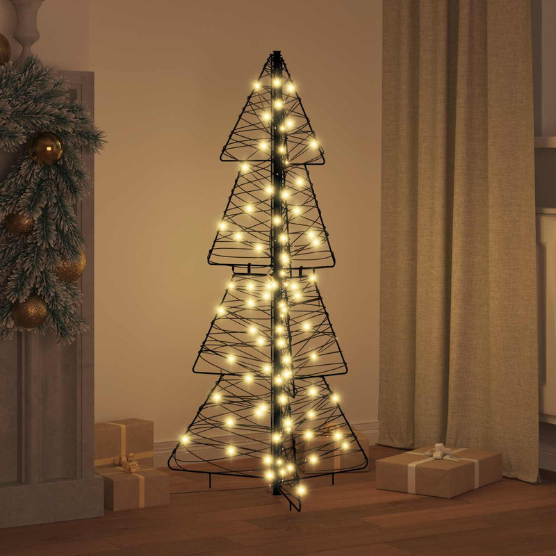 Load image into Gallery viewer, Vidaxl kerstboom met 100 led warmwit 120 cm rattan

