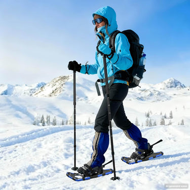 Vidaxl 3 in 1 sneeuwschoenen blauw en zwart 21 inches