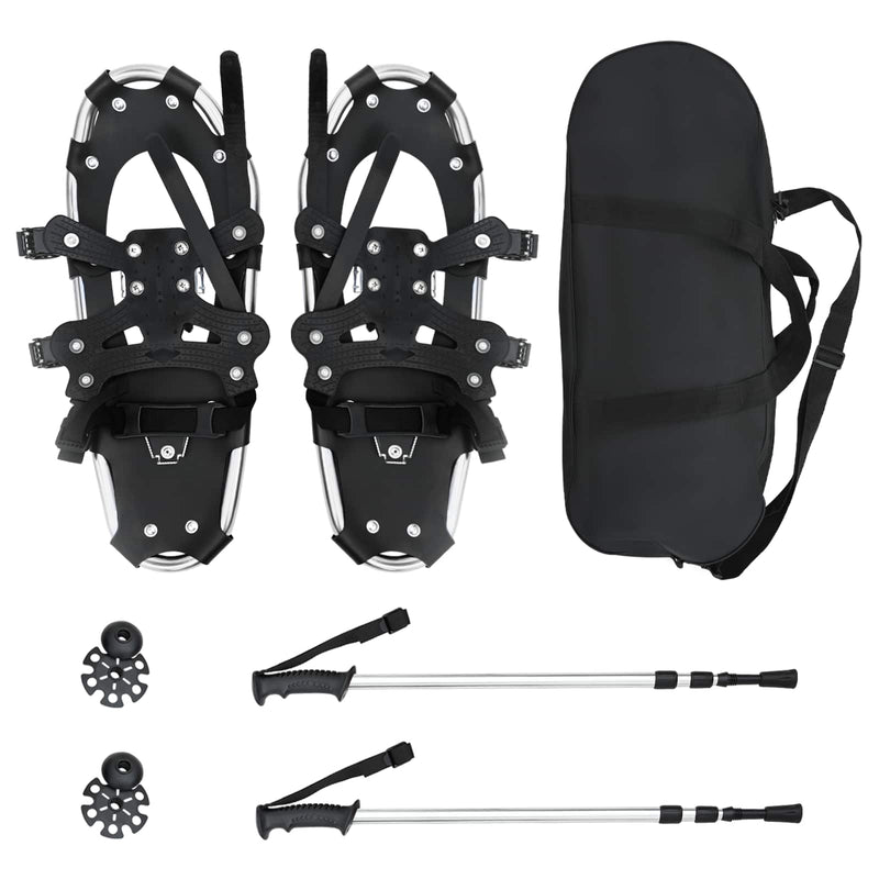 Load image into Gallery viewer, Vidaxl 3 in 1 sneeuwschoenen met wandelschoenen zilver en zwart

