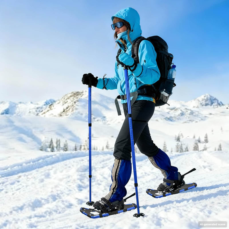 Load image into Gallery viewer, Vidaxl 3 in 1 sneeuwschoenen met wandelschoenen blauw en zwart
