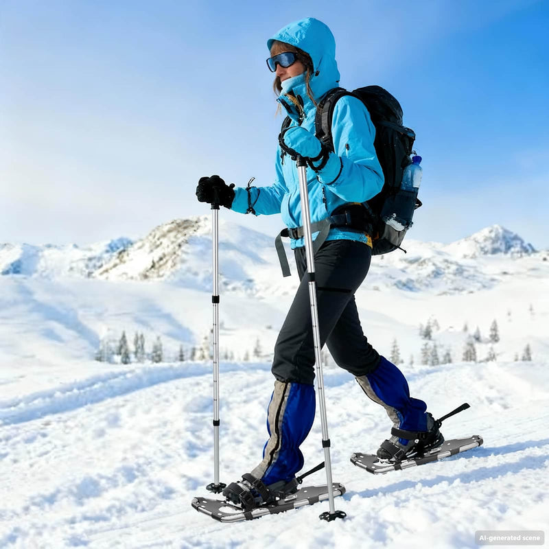 Load image into Gallery viewer, Vidaxl 3 in 1 sneeuwschoenen met wandelschoenen zilver en zwart

