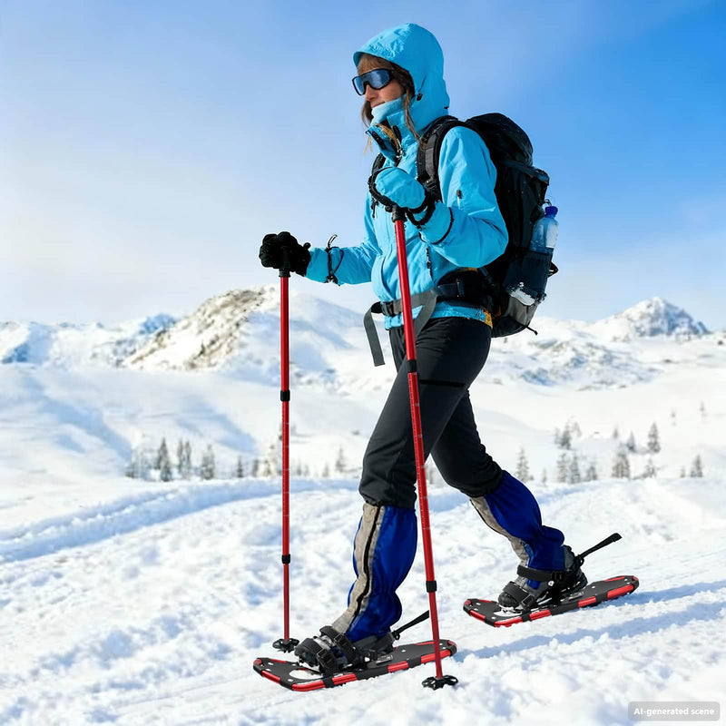 Load image into Gallery viewer, Vidaxl 3 in 1 sneeuwschoenen met wandelschoenen rood en zwart

