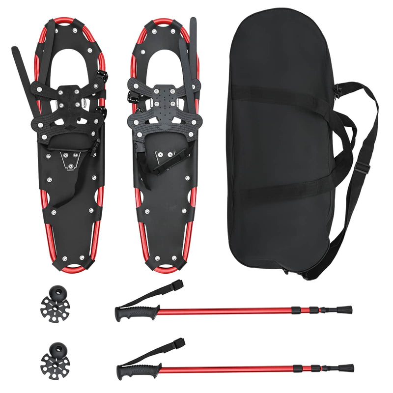 Load image into Gallery viewer, Vidaxl 3 in 1 sneeuwschoenen met wandelschoenen rood en zwart
