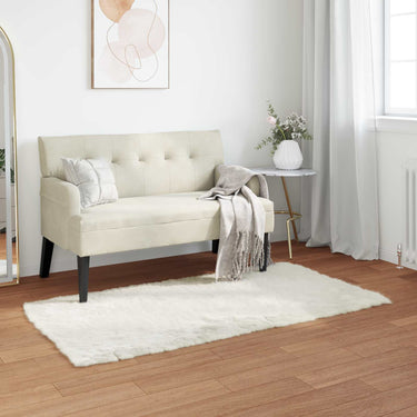 Vidaxl nep schapenvacht tapijt tafalla wit 60 x 110 cm polyester