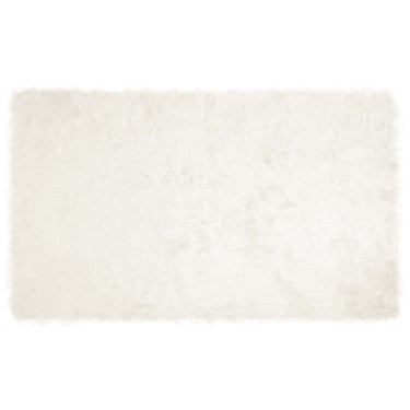 Vidaxl nep schapenvacht tapijt tafalla wit 100 x 200 cm polyester