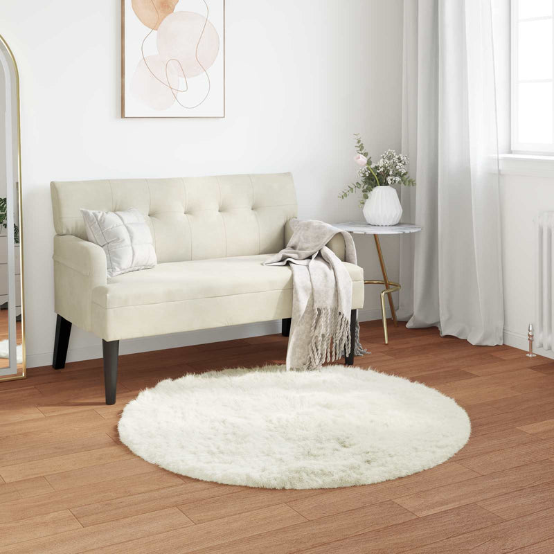 Load image into Gallery viewer, Vidaxl nep schapenvacht tapijt tafalla wit ø 100 cm polyester
