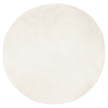 Vidaxl nep schapenvacht tapijt tafalla wit ø 200 cm polyester