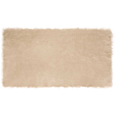 Vidaxl nep schapenvacht tapijt tafalla beige 80 x 150 cm polyester
