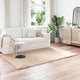 Vidaxl nep schapenvacht tapijt tafalla beige 140 x 200 cm polyester