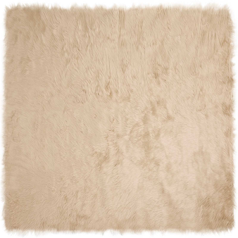 Load image into Gallery viewer, Vidaxl nep schapenvacht tapijt tafalla beige 200 x 200 cm polyester
