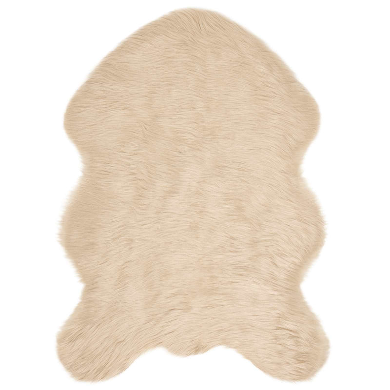 Load image into Gallery viewer, Vidaxl nep schapenvacht tapijt tafalla beige 60 x 90 cm polyester
