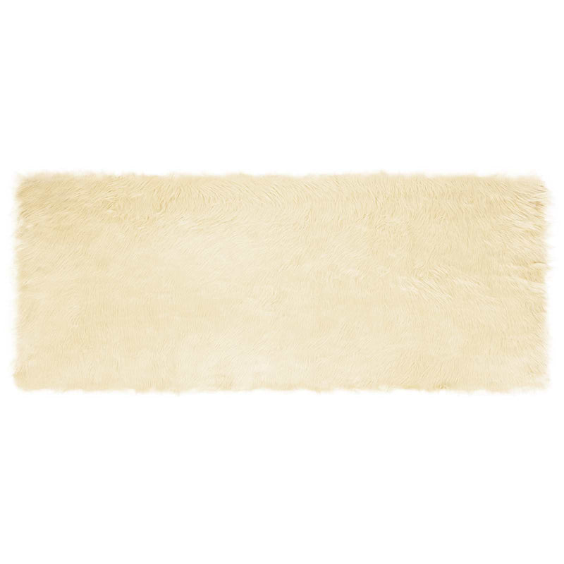 Load image into Gallery viewer, Vidaxl nep schapenvacht tapijt tafalla crème 80 x 200 cm polyester
