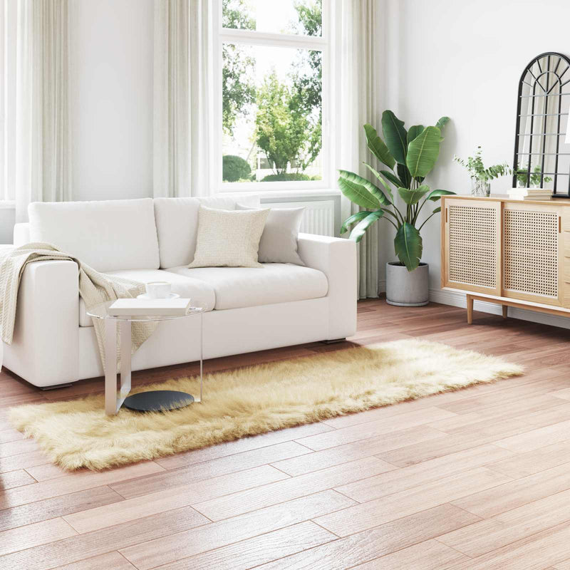Load image into Gallery viewer, Vidaxl nep schapenvacht tapijt tafalla crème 80 x 250 cm polyester
