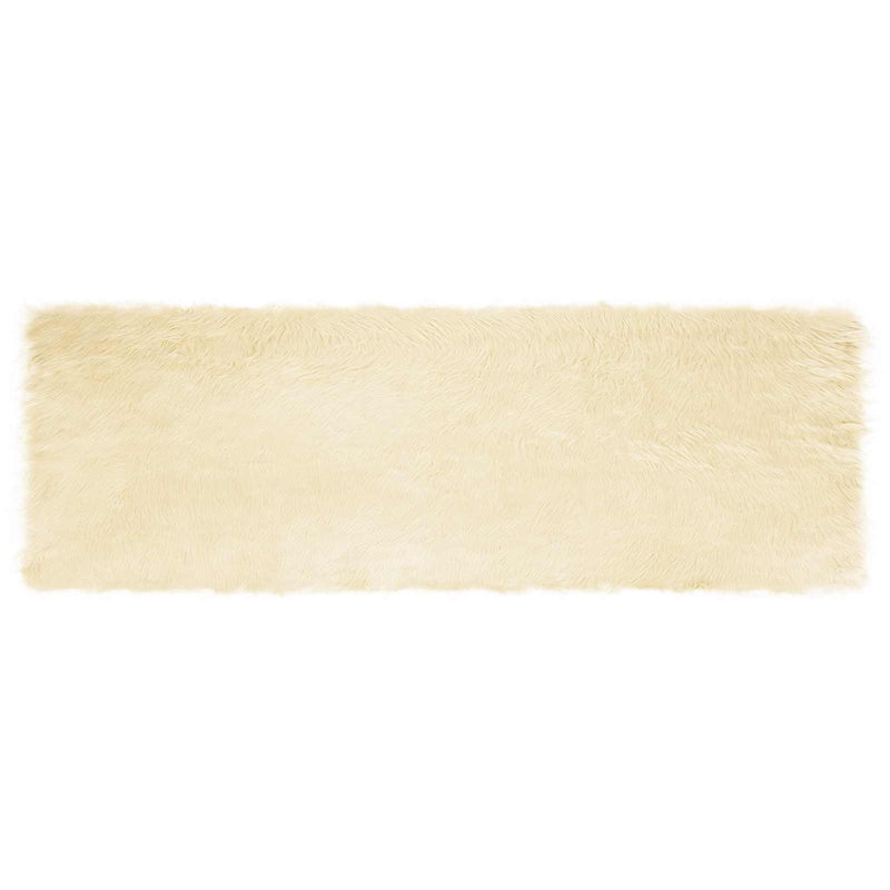 Load image into Gallery viewer, Vidaxl nep schapenvacht tapijt tafalla crème 80 x 250 cm polyester
