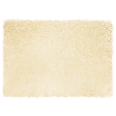 Vidaxl nep schapenvacht tapijt tafalla crème 120 x 170 cm polyester