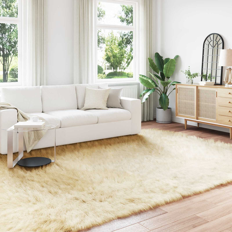 Load image into Gallery viewer, Vidaxl nep schapenvacht tapijt tafalla crème 200 x 280 cm polyester
