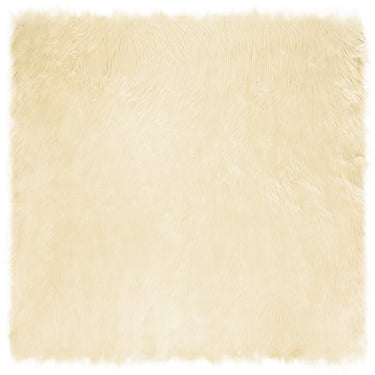 Vidaxl nep schapenvacht tapijt tafalla crème 200 x 200 cm polyester