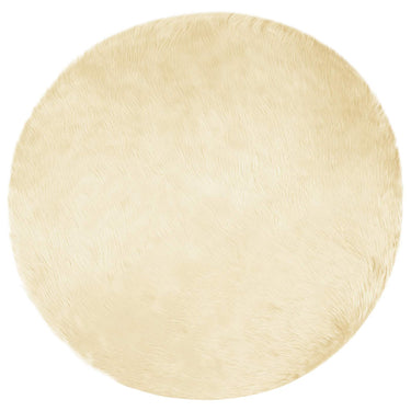 Vidaxl nep schapenvacht tapijt tafalla crème ø 200 cm polyester