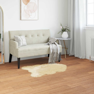 Vidaxl nep schapenvacht tapijt tafalla crème 50 x 80 cm polyester