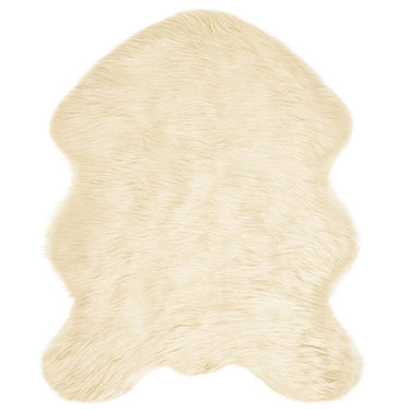 Vidaxl nep schapenvacht tapijt tafalla crème 50 x 80 cm polyester