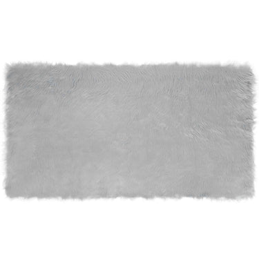 Vidaxl nep schapenvacht tapijt tafalla grijs 60 x 110 cm polyester
