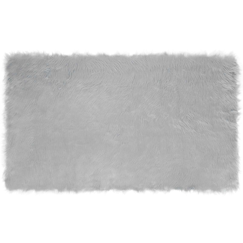 Load image into Gallery viewer, Vidaxl nep schapenvacht tapijt tafalla grijs 100 x 200 cm polyester
