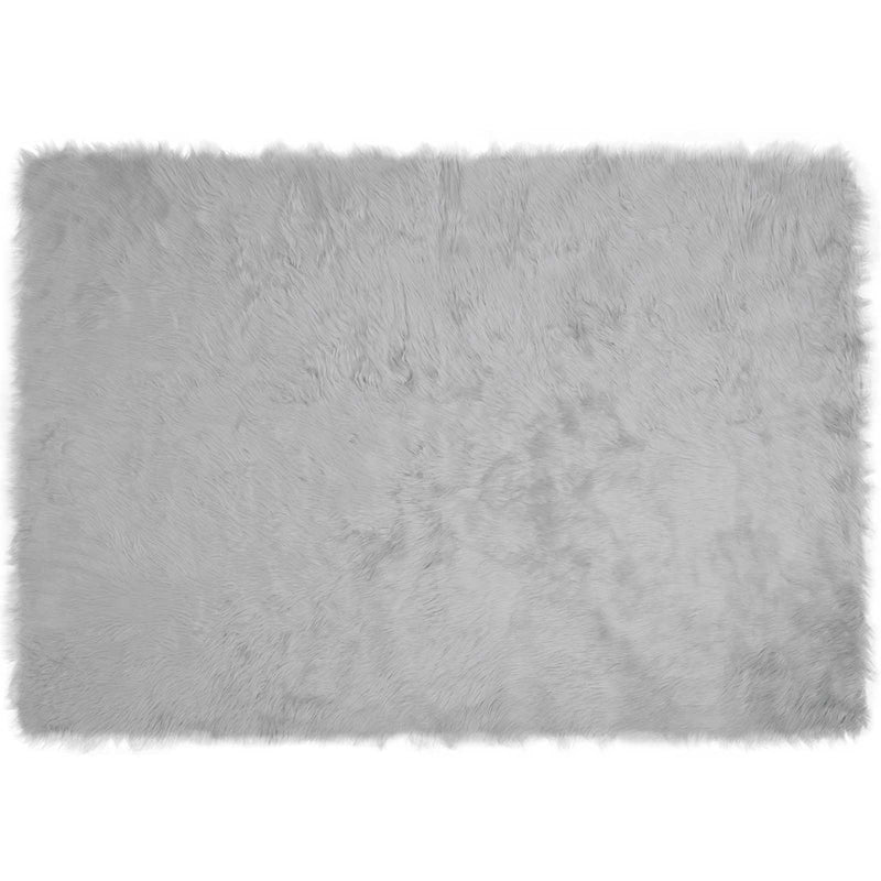 Load image into Gallery viewer, Vidaxl nep schapenvacht tapijt tafalla grijs 120 x 170 cm polyester
