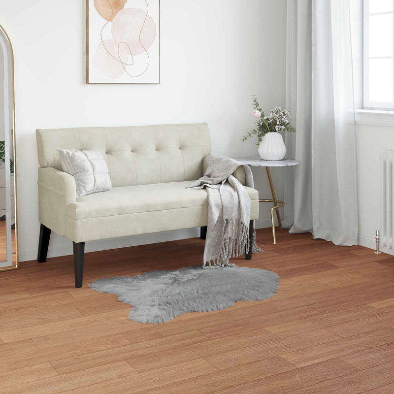Load image into Gallery viewer, Vidaxl nep schapenvacht tapijt tafalla grijs 80 x 120 cm polyester
