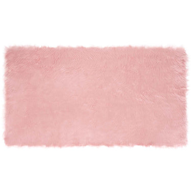 Vidaxl nep schapenvacht tapijt tafalla roze 60 x 110 cm polyester