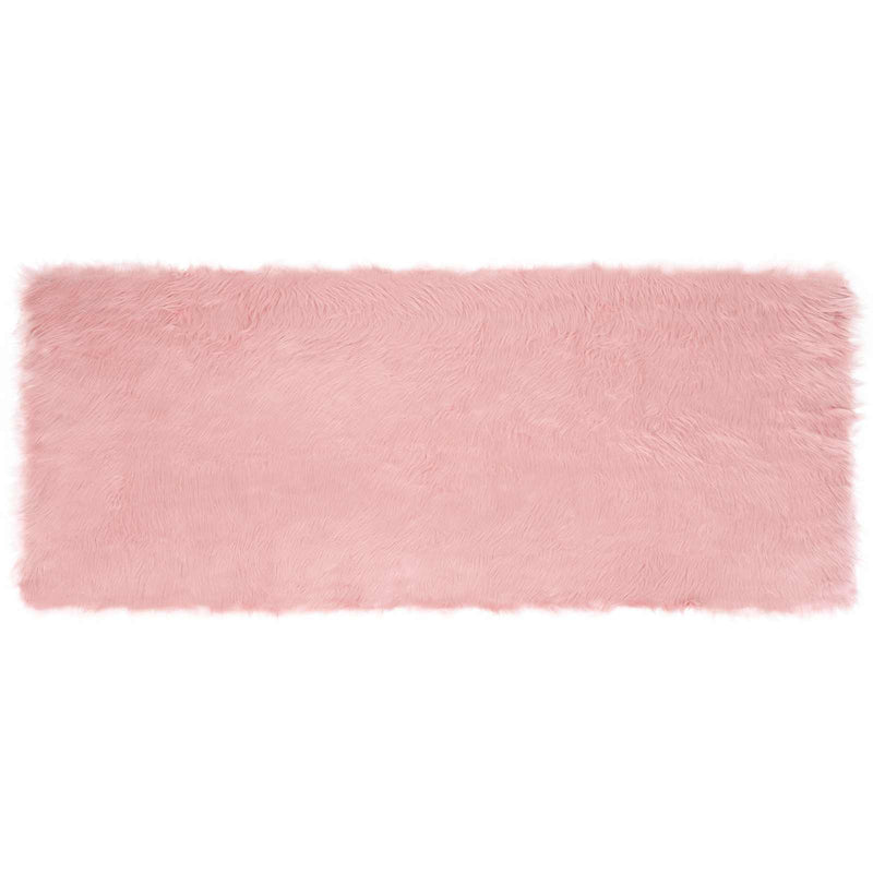 Load image into Gallery viewer, Vidaxl nep schapenvacht tapijt tafalla roze 80 x 200 cm polyester
