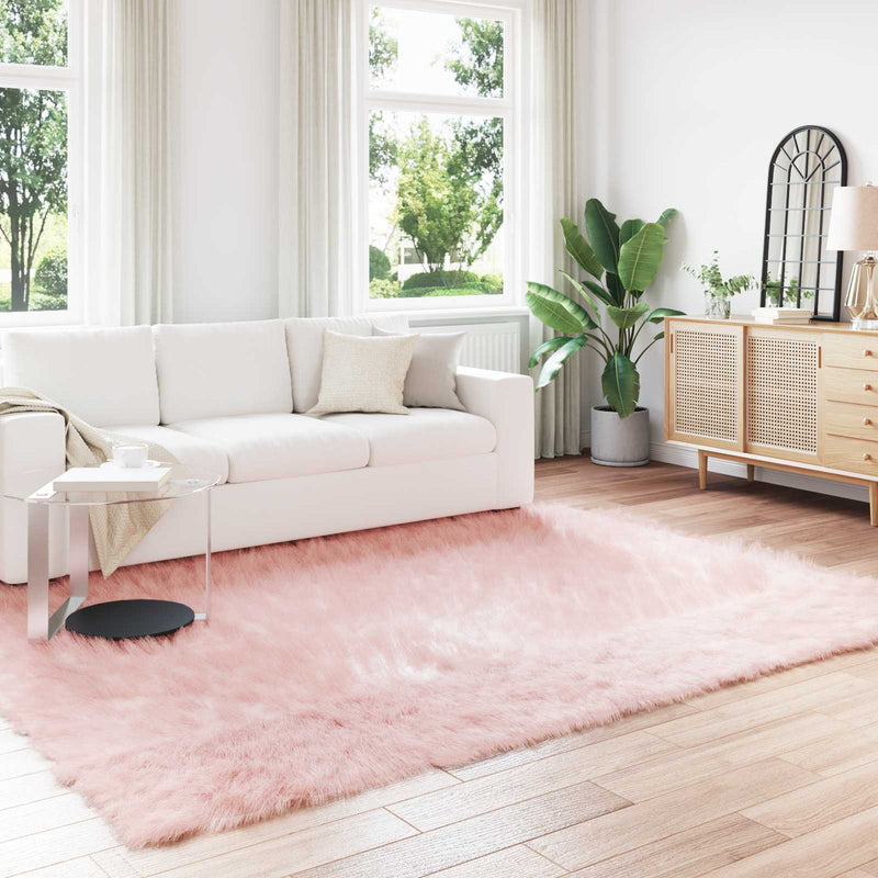Load image into Gallery viewer, Vidaxl nep schapenvacht tapijt tafalla roze 200 x 280 cm polyester
