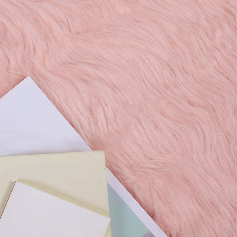 Load image into Gallery viewer, Vidaxl nep schapenvacht tapijt tafalla roze ø 160 cm polyester
