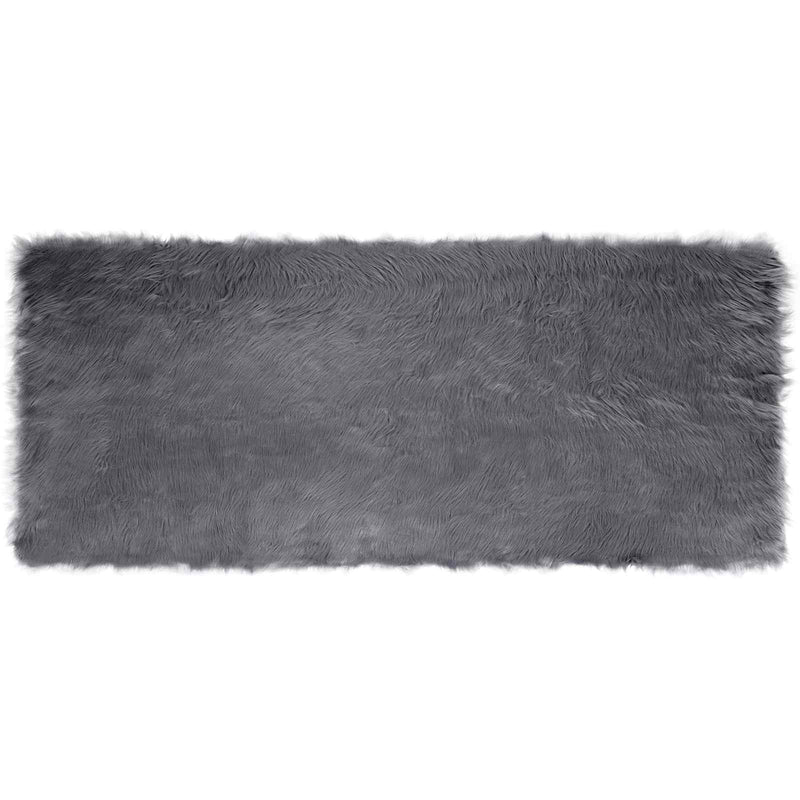 Load image into Gallery viewer, Vidaxl nep schapenvacht tapijt tafalla antraciet 100 x 200 cm
