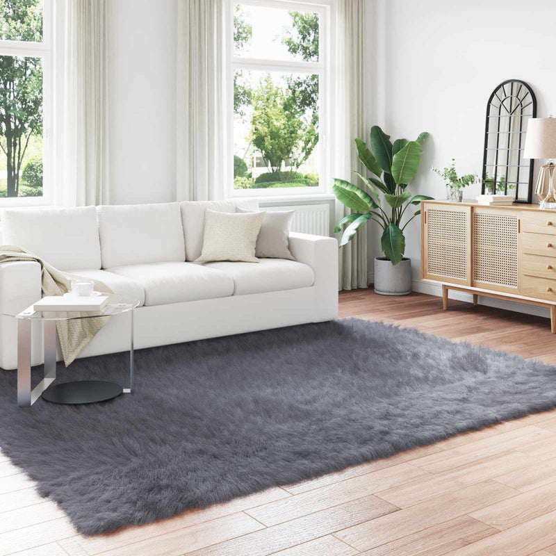 Load image into Gallery viewer, Vidaxl nep schapenvacht tapijt tafalla antraciet 200 x 280 cm
