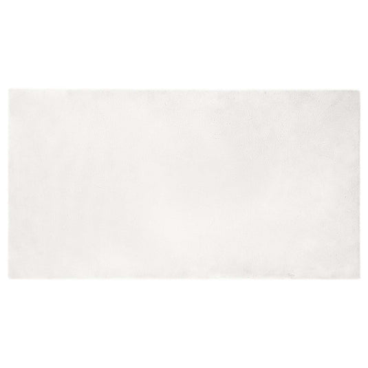 Vidaxl nep konijnenbont tapijt olite wit 60 x 110 cm polyester