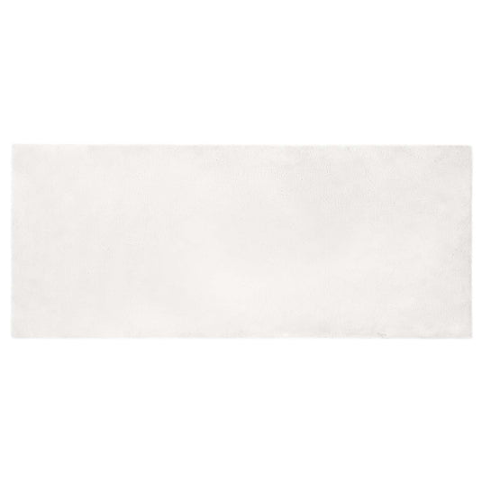 Vidaxl nep konijnenbont tapijt olite wit 100 x 200 cm polyester