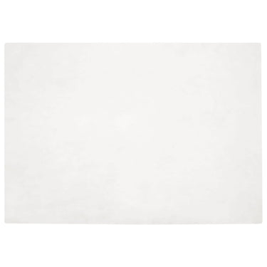 Vidaxl nep konijnenbont tapijt olite wit 160 x 230 cm polyester