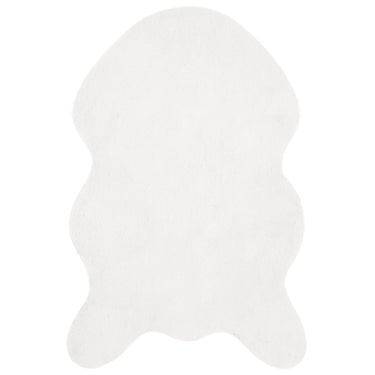 Vidaxl nep konijnenbont tapijt olite wit 60 x 90 cm polyester