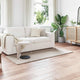 Vidaxl nep konijnenbont tapijt olite beige 100 x 200 cm polyester