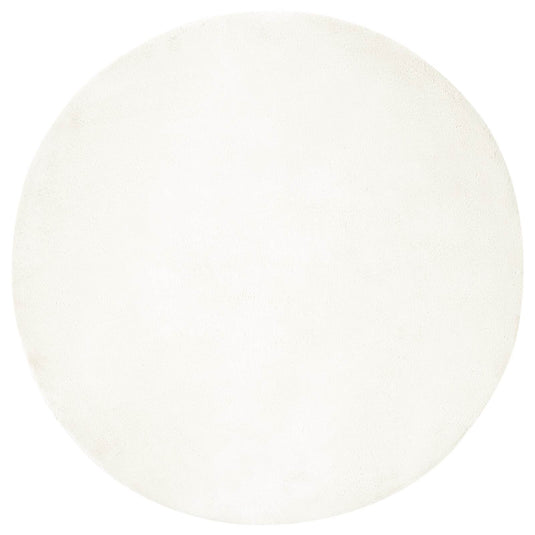 Vidaxl nep konijnenbont tapijt olite crème ø 200 cm polyester