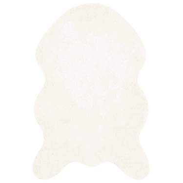 Vidaxl nep konijnenbont tapijt olite crème 50 x 80 cm polyester