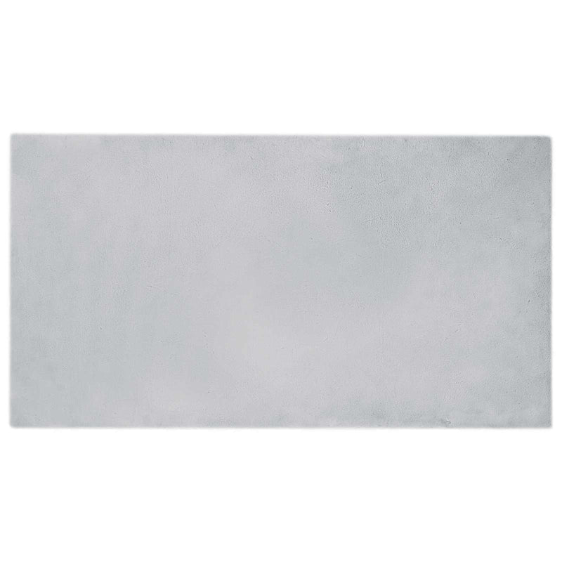Load image into Gallery viewer, Vidaxl nep konijnenbont tapijt olite grijs 60 x 110 cm polyester
