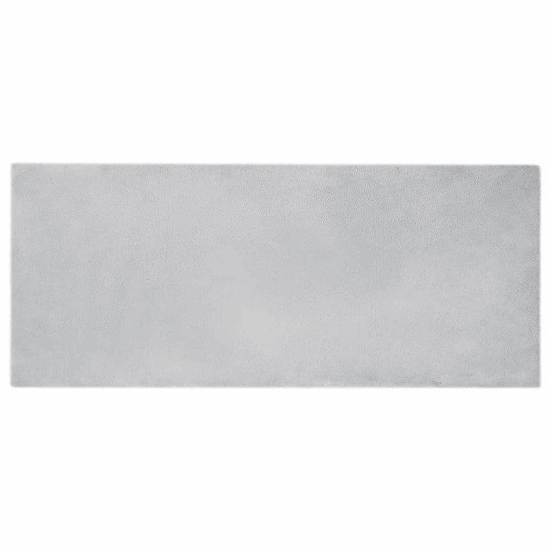 Load image into Gallery viewer, Vidaxl nep konijnenbont tapijt olite grijs 80 x 200 cm polyester
