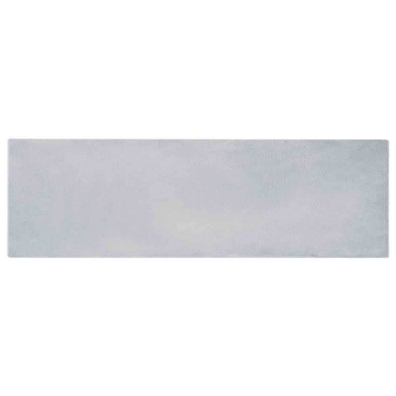 Load image into Gallery viewer, Vidaxl nep konijnenbont tapijt olite grijs 80 x 250 cm polyester
