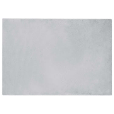 Vidaxl nep konijnenbont tapijt olite grijs 160 x 230 cm polyester