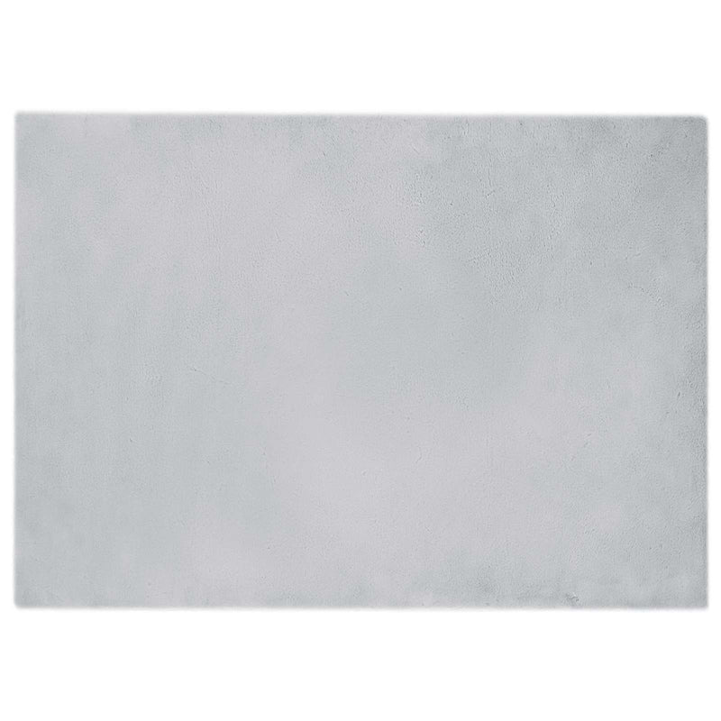 Load image into Gallery viewer, Vidaxl nep konijnenbont tapijt olite grijs 200 x 280 cm polyester
