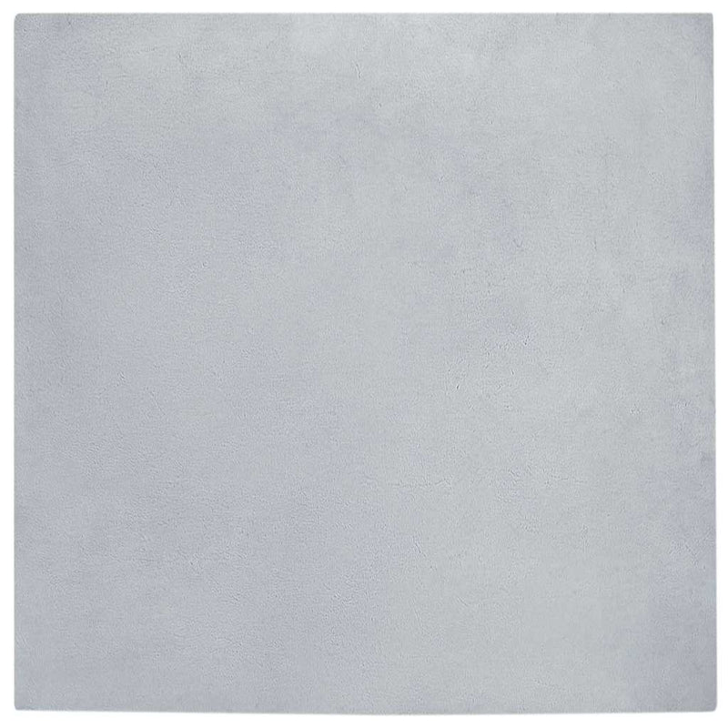 Load image into Gallery viewer, Vidaxl nep konijnenbont tapijt olite grijs 200 x 200 cm polyester
